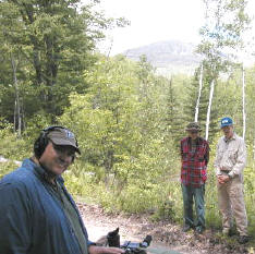 Quest filming on Sandwich Notch Road